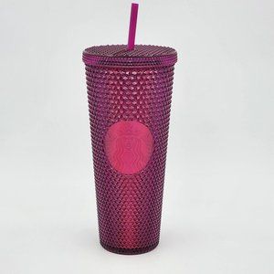 Starbucks 2022 New Fall Sangria Bling Berry Studded Tumbler Venti 24oz Cup
